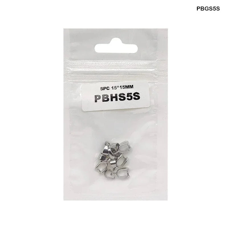 MG Traders 1 Jewellery Pbhs5S Pendant Bckle Head Silver 15*5Mm Small 5Pc)