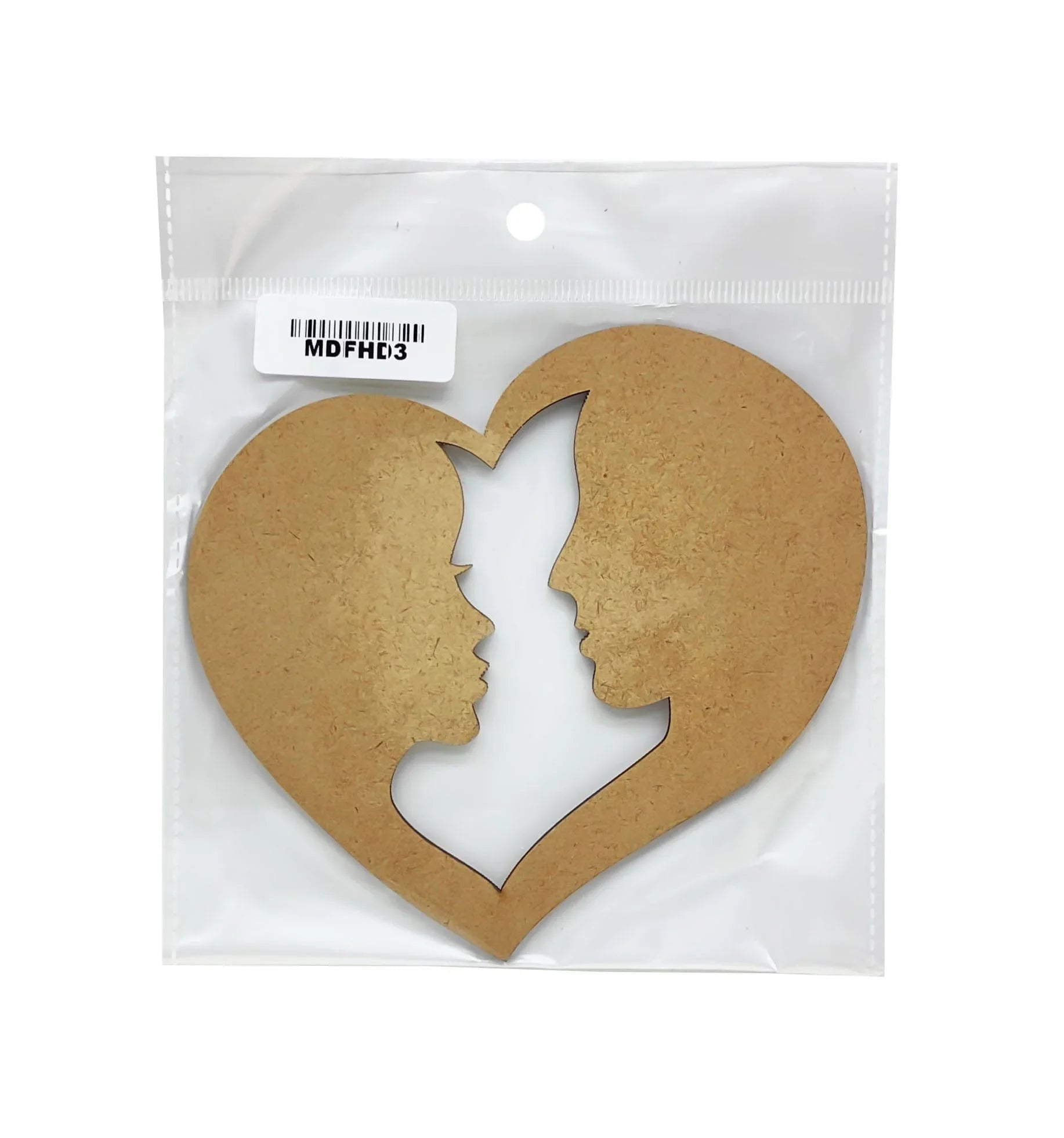MG Traders 1 MDF Mdf Cutout Heart Design 5 Inch (Mdfhd3)