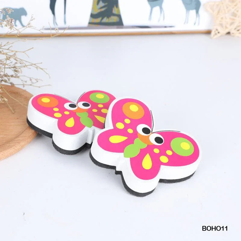 MG Traders 1 Metal Box White Board Duster Magnetic Butterfly (Boho11)
