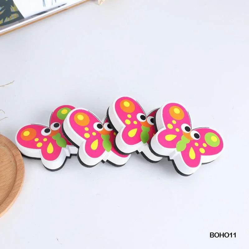 MG Traders 1 Metal Box White Board Duster Magnetic Butterfly (Boho11)