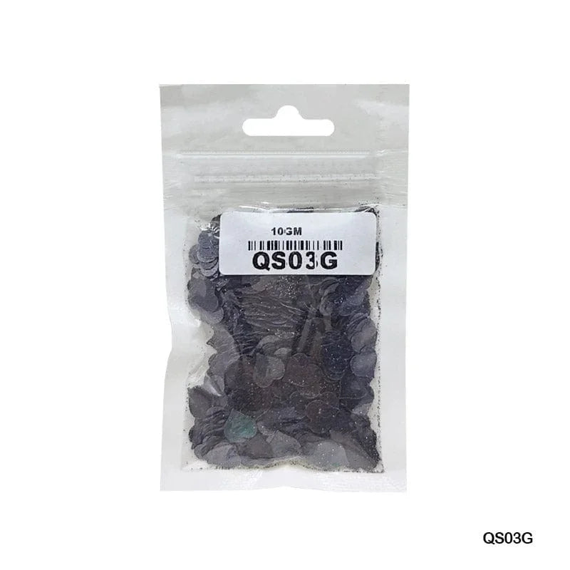MG Traders 1 Sequin Qs03G Heart Glitter 7Mm 10Gm Sequince