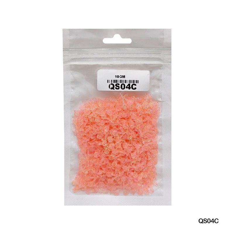 MG Traders 1 Sequin Qs04C Cherry Glitter 9Mm 10Gm Sequins