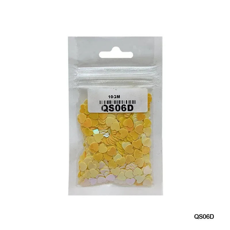 MG Traders 1 Sequin Qs06D Heart 5Mm 10Gm Sequins