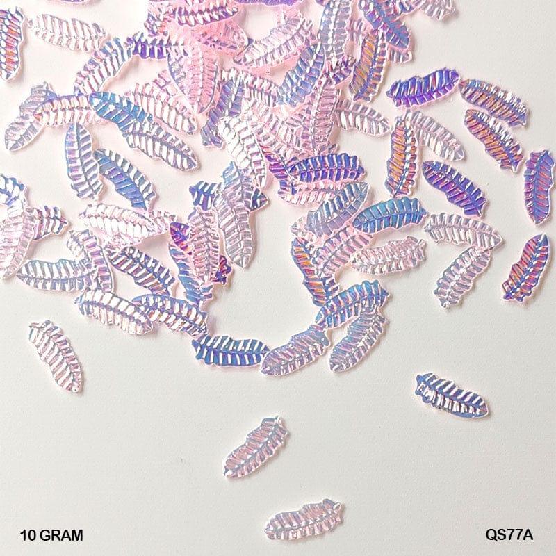 MG Traders 1 Sequin Qs77A 10Gm Sequins Ss Leaf
