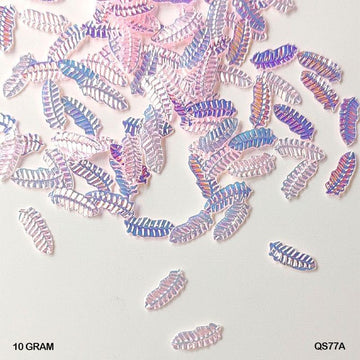 MG Traders 1 Sequin Qs77A 10Gm Sequins Ss Leaf