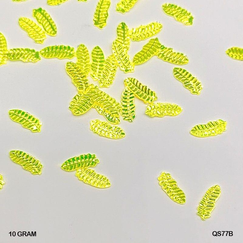 MG Traders 1 Sequin Qs77B 10Gm Sequins Ss Leaf