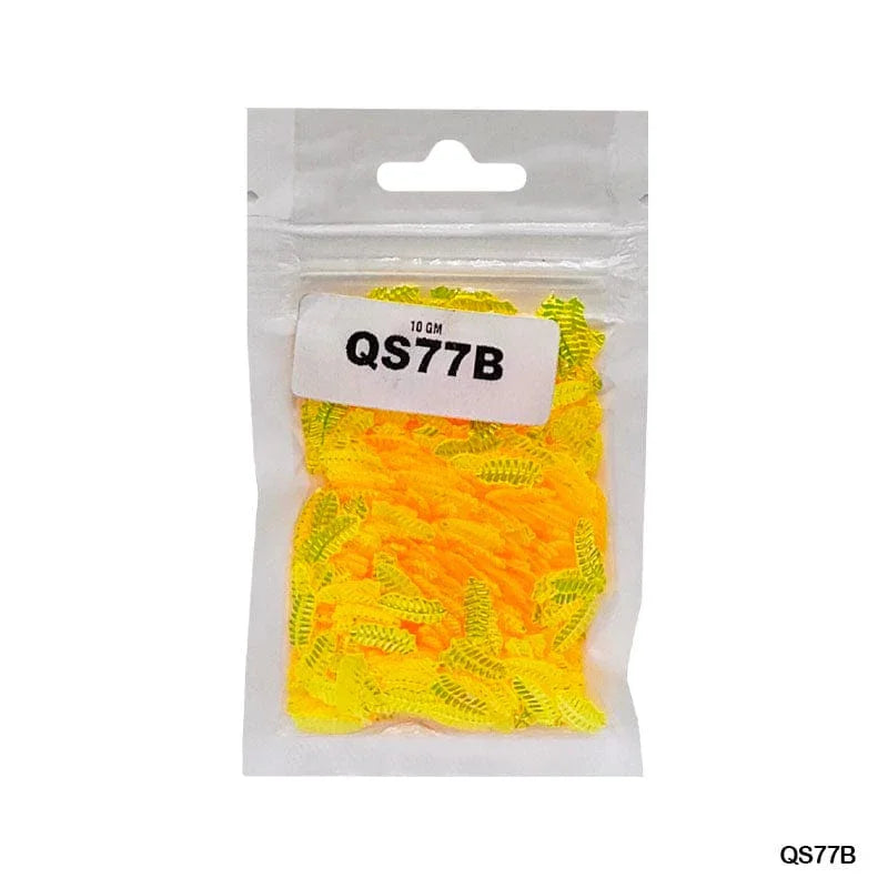MG Traders 1 Sequin Qs77B 10Gm Sequins Ss Leaf