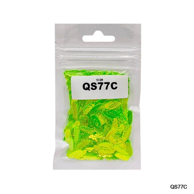 MG Traders 1 Sequin Qs77C 10Gm Sequins Ss Leaf