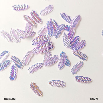 MG Traders 1 Sequin Qs77E 10Gm Sequins Ss Leaf