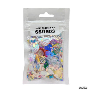 MG Traders 1 Sequin Ssqs03 Multi 10Gm Sequins Ss