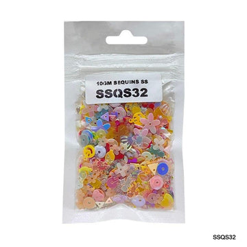 MG Traders 1 Sequin Ssqs32 Multi 10Gm Sequins Ss