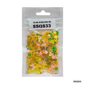 MG Traders 1 Sequin Ssqs33 Multi 10Gm Sequins Ss