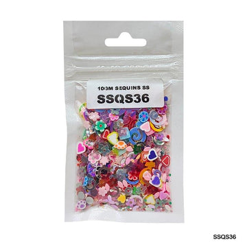 MG Traders 1 Sequin Ssqs36 Multi 10Gm Sequins Ss