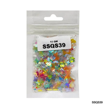 MG Traders 1 Sequin Ssqs39 Multi 10Gm Sequins Ss