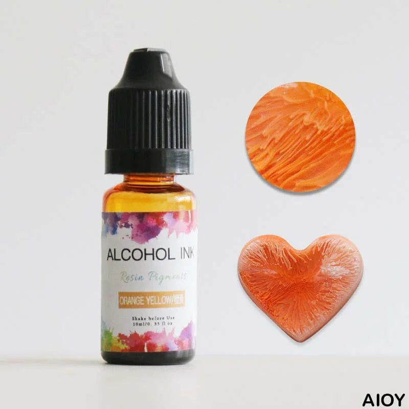MG Traders Alcohol Inks Alcohol Ink 10Ml Orange Yellow (Aioy)