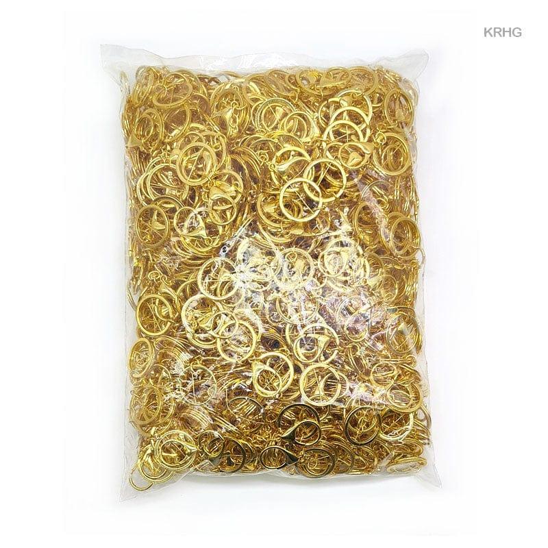 MG Traders Art & Craft Krhg Key Ring With Hook 500Pc Gold 1.6X30Mm