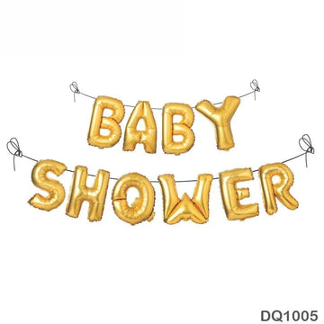 MG Traders Balloon & Party Products Dq1005 Baby Shower Foil Print Baner