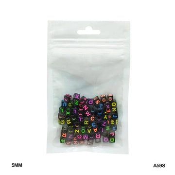 MG Traders Beads Bracelet Beads Plastic 20Gm 5Mm (A59S)
