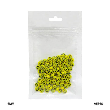 MG Traders Beads Bracelet Beads Plastic 20Gm 6Mm (A536S)