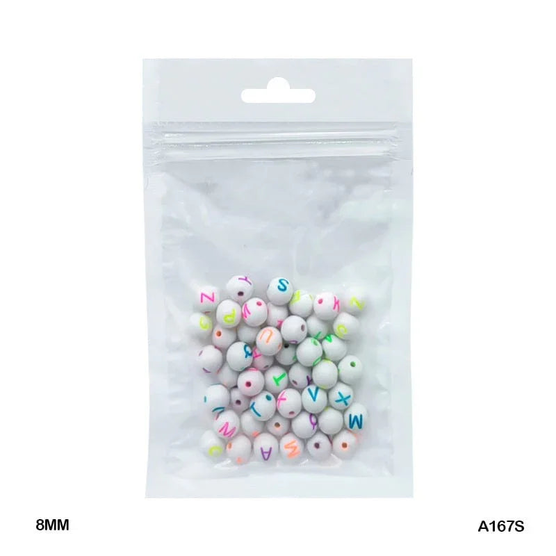 MG Traders Beads Bracelet Beads Plastic 20Gm 7Mm (A167S)