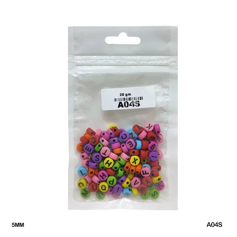 MG Traders Beads Bracelet Beads Plastic 20Gm (A04S)
