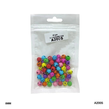 MG Traders Beads Bracelet Beads Plastic 20Gm (A200S)