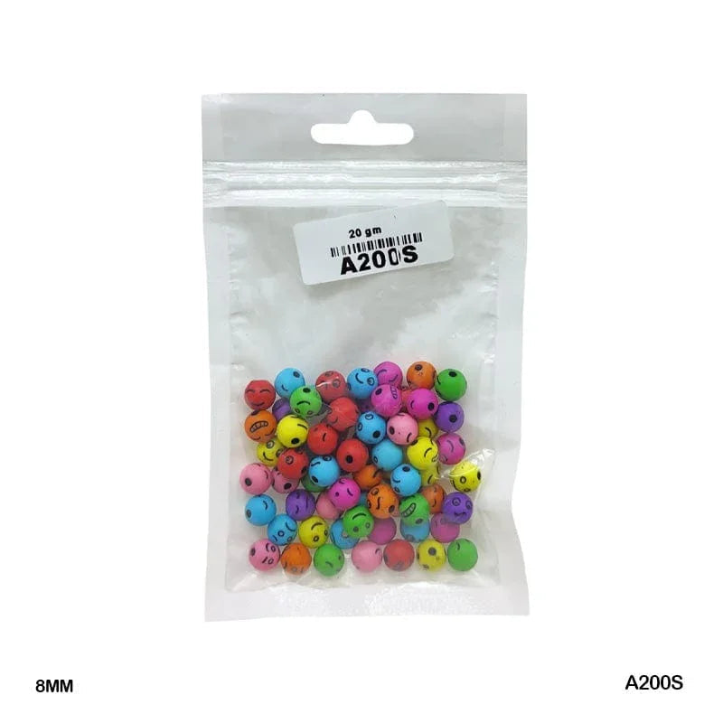 MG Traders Beads Bracelet Beads Plastic 20Gm (A200S)