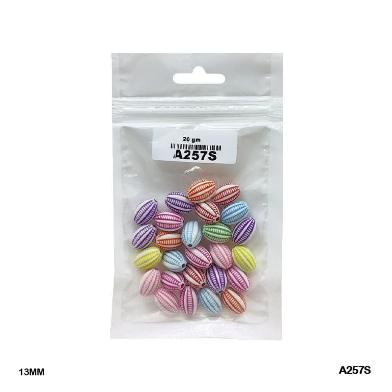 MG Traders Beads Bracelet Beads Plastic 20Gm (A257S)