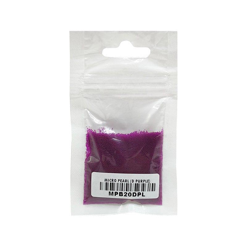 MG Traders Beads Micro Pearl Beads (Mpb20Dpl) D Purple 20Gm Pkt