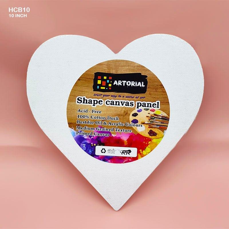 MG Traders canvas Boards Heart Canvas Board 10 Inch Artorial