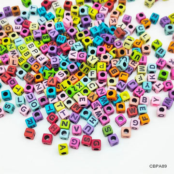 MG Traders Craft Emblishment Cbpa89 Craft Beads Plastic 7*7Mm 500Gms A89