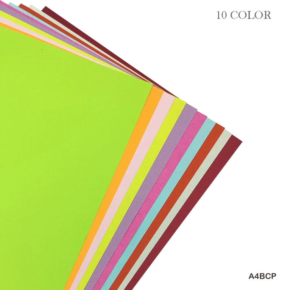 MG Traders Craft Paper A4 Bright Colour Paper 100 Sheet (A4Bcp) (Full Size A4)