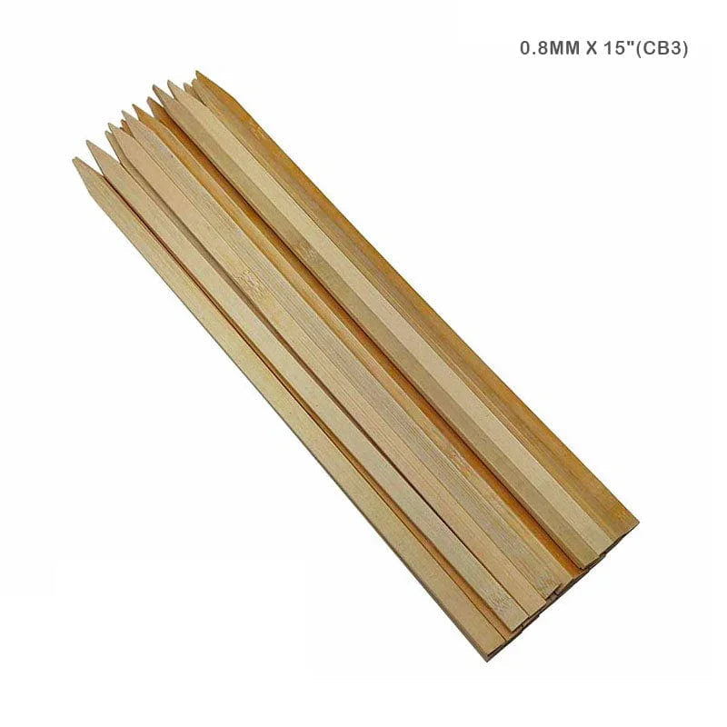 MG Traders Craft Sticks Chop Stick Flat 9Mmx35Cm (14") (Cb3)
