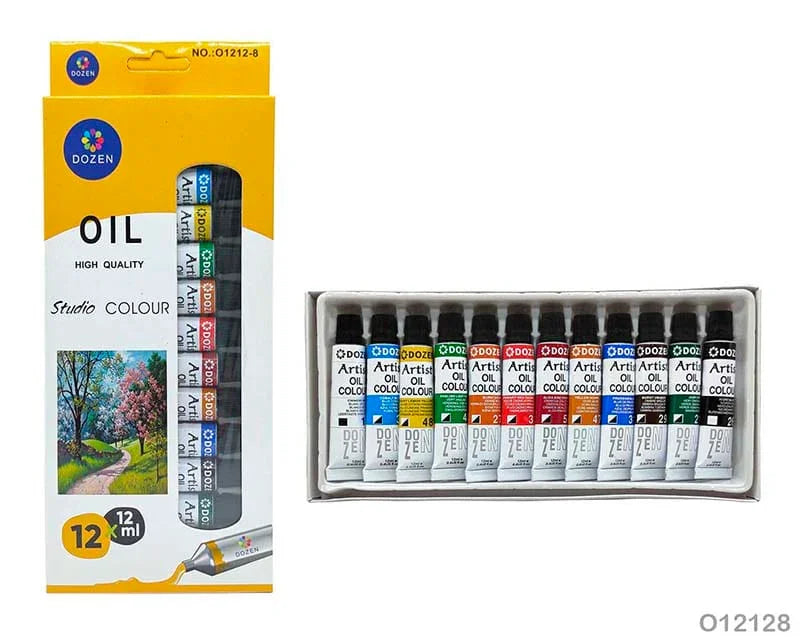 MG Traders Drawing Materials Oil Studio 12 Color (O12128)