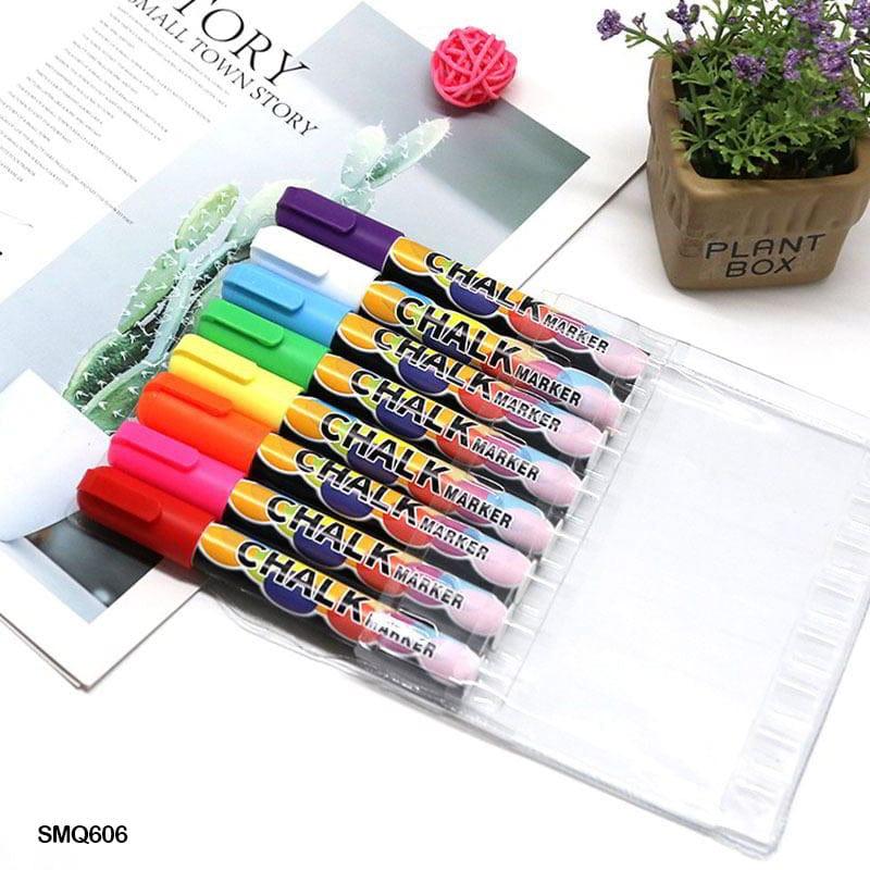 MG Traders Marker Smq-606 Chalk Marker 8 Colors