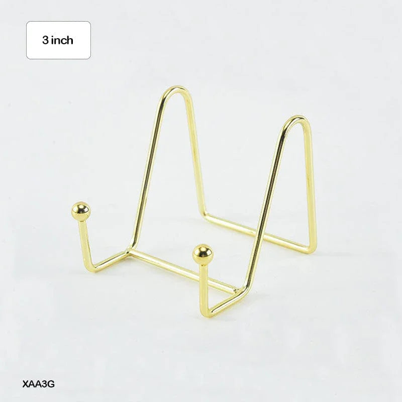 MG Traders Easel Xaa3G Frame Holder Display Stand Iron Gold 3 Inch