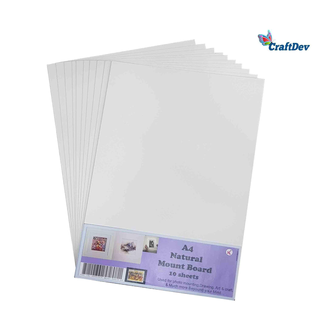 MG Traders Foam, Mount,Cork Sheet A4 Natural Mount Board - 10 Sheet (A4Mb)