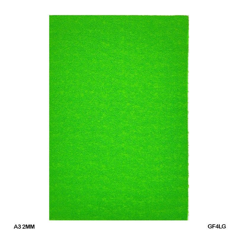 MG Traders Glitter Paper & Foam Sheet Grass Foam Sheet A3 Light Green 10Sheet 2Mm (Gf3Lg)
