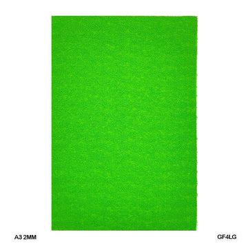 MG Traders Glitter Paper & Foam Sheet Grass Foam Sheet A3 Light Green 10Sheet 2Mm (Gf3Lg)