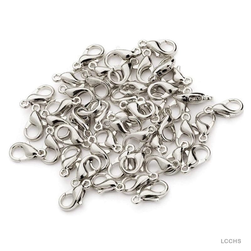 MG Traders Hook Lcchs 1000Pc Silver 12Mm Lobster Clasps Claw Hooks