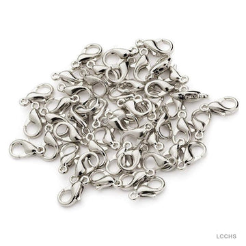 MG Traders Hook Lcchs 1000Pc Silver 12Mm Lobster Clasps Claw Hooks
