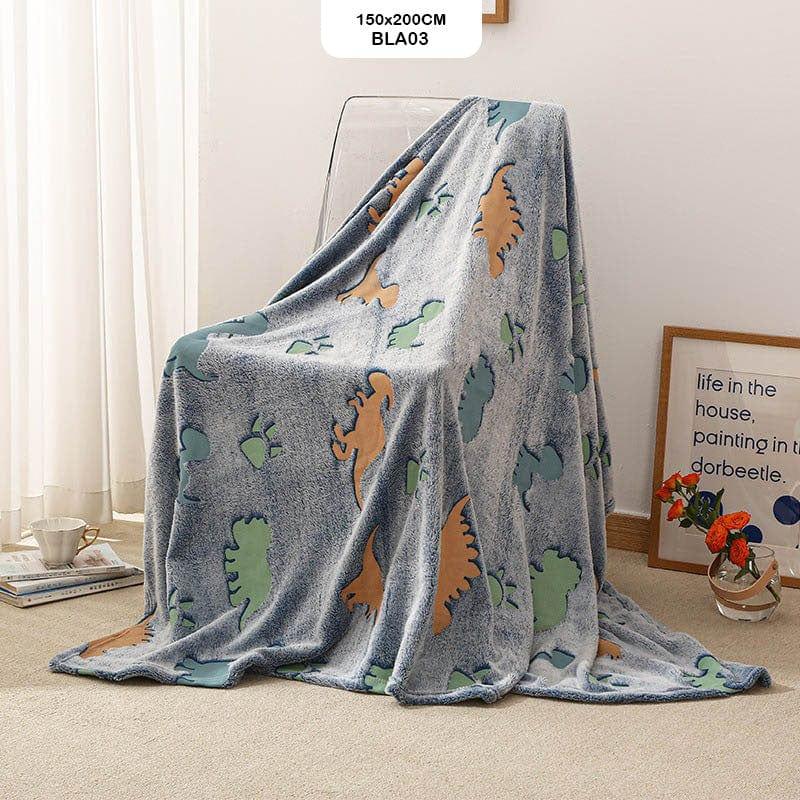 MG Traders Household Goods Bla03 Glow In The Dark Blanket 150X200Cm