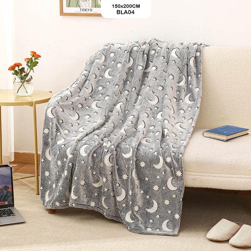 MG Traders Household Goods Bla04 Glow In The Dark Blanket 150X200Cm