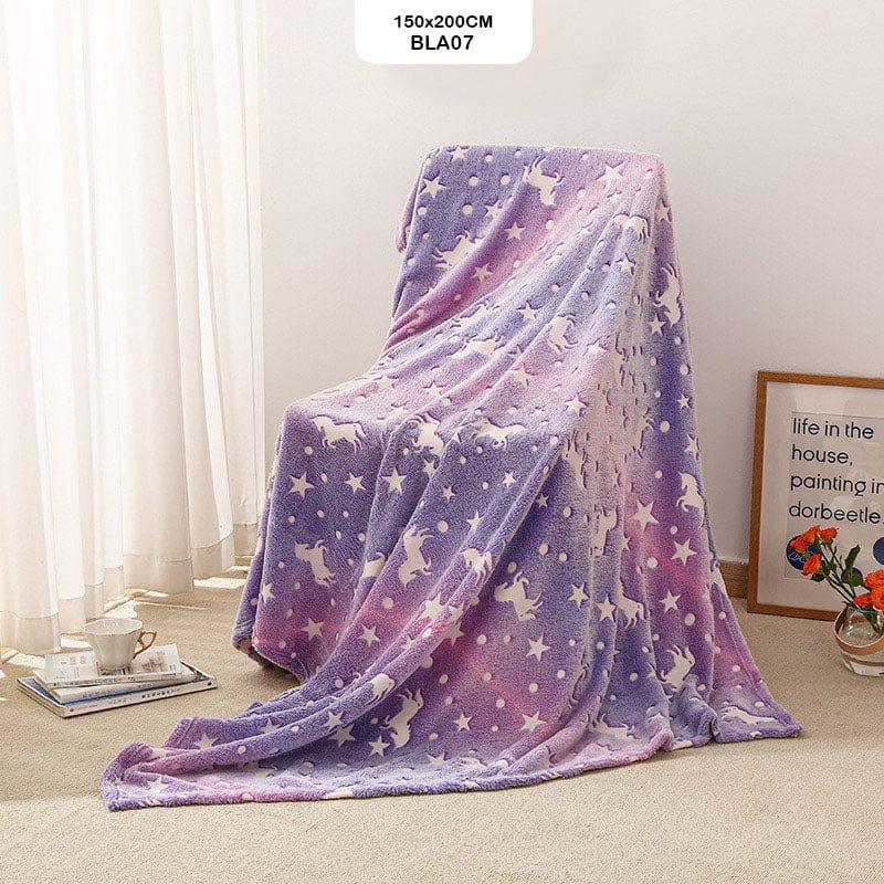MG Traders Household Goods Bla07 Glow In The Dark Blanket 150X200Cm
