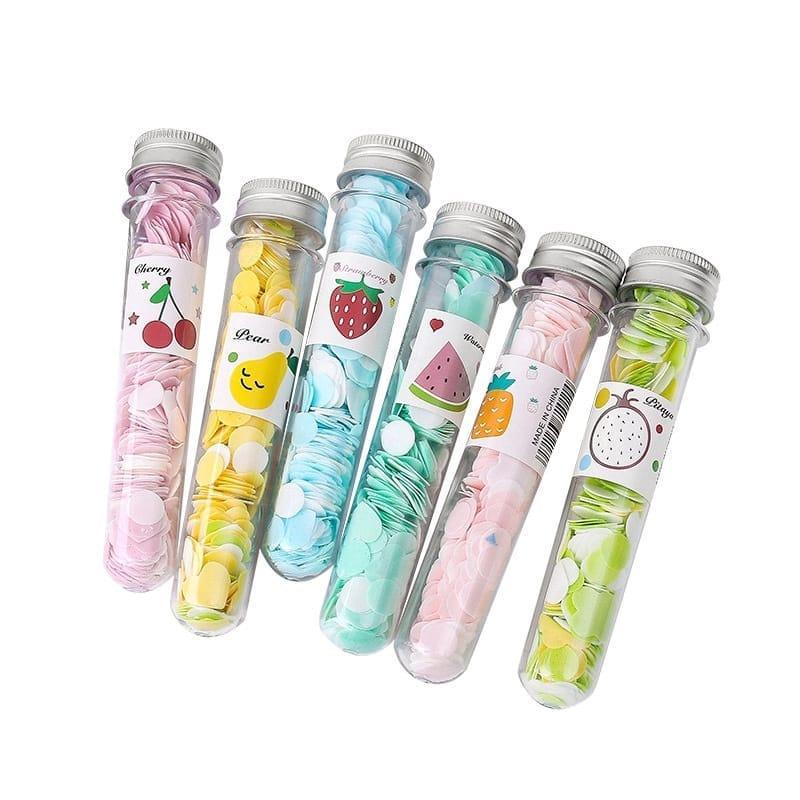 MG Traders Household Goods Fruity tube Hand Washing Cleaning Paper Soap Flakes  ( pack of 1 tube)