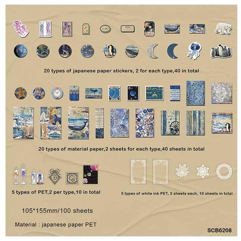 MG Traders Journal Craft Scb6208 Paper Cutout And Sticker