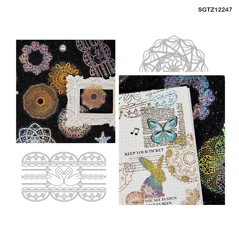 MG Traders Journal Craft Sgtz12247 Bronzing Pet Sticker Ss 100Pc