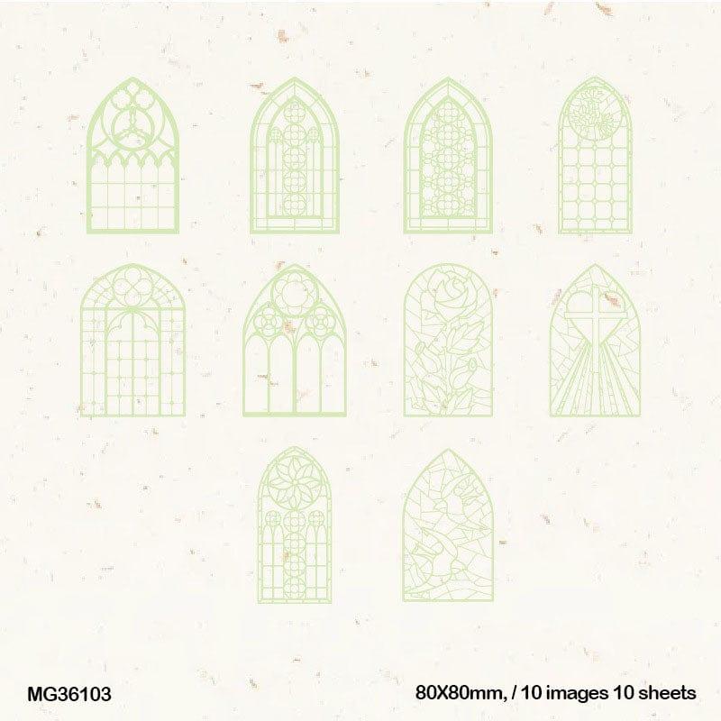 MG Traders Journaling stickers Mg36103 Decoration Paper Cutout 10Pc
