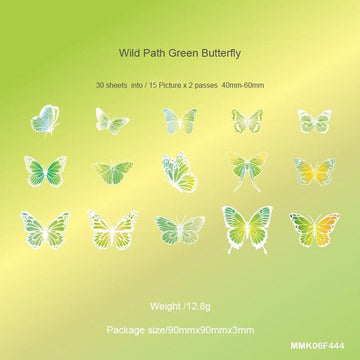 MG Traders Journaling stickers Mmk06F444 Gradient Journaling Sticker Cutout Pack 30Pc