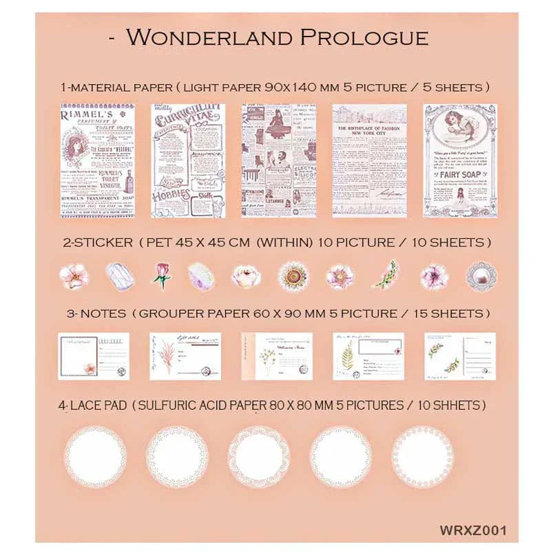 MG Traders Journaling stickers Wrxz001 Paper Cutout N Journaling Sticker